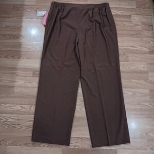 Dress Barn Women's Career Pants Slacks 18W Brown New